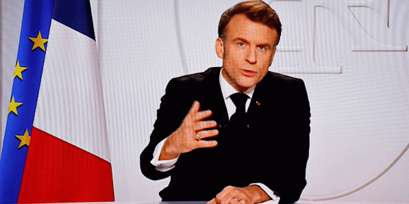 Emmanuel Macron op woensdag.