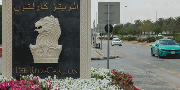 Het Ritz-Carlton in Riyad, Saoedi-Arabië, waar de gesprekken plaatsvinden.