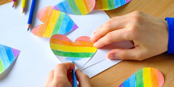 School regenboog hartje