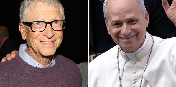 Bill Gates Paus Leo xiv