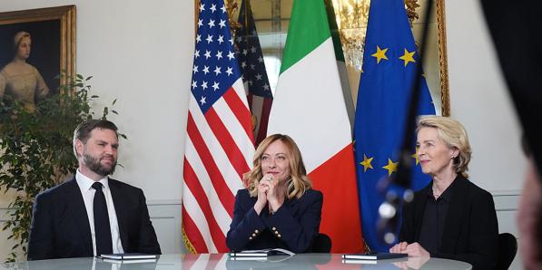 JD Vance Georgia Meloni Ursula von der Leyen