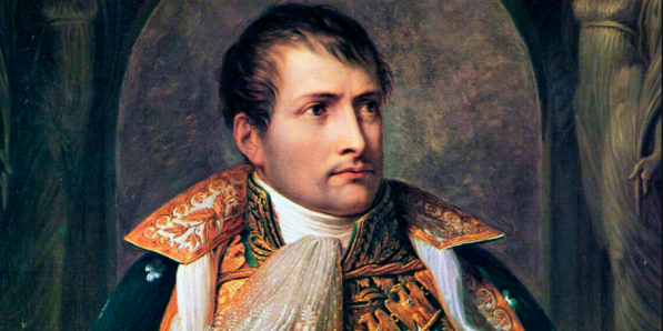 Andrea Appiani, portret van Napoleon als koning van Italië, 1805. Begin 1805 had Napoleon het koninkrijk Italië gesticht, met zichzelf als staatshoofd.