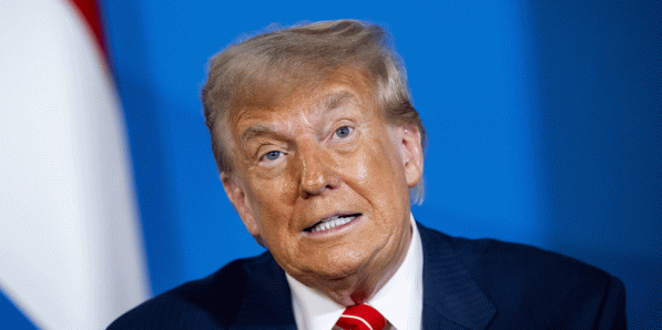 Donald Trump op woensdag.