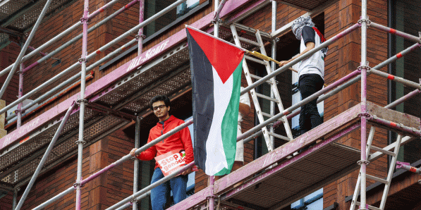 Op de manifestatie voor Palestina op 15 juni in Brussel.