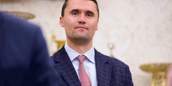 Charlie Kirk eind mei.