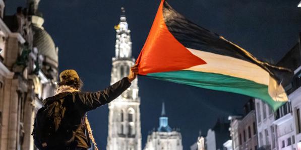 Protest Palestina Antwerpen