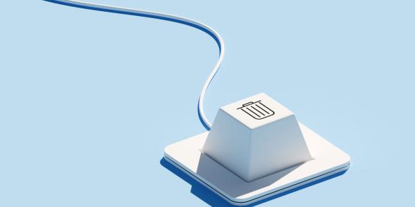 vuilnisbakje toetsenbord