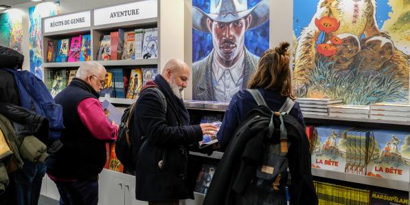 préparation du Festival BD d'Angoulême