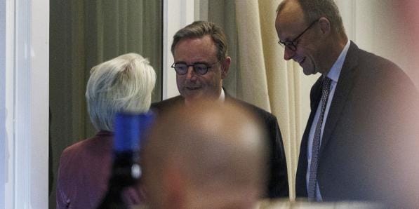 Ursula von der Leyen Bart De Wever Friedrich Merz