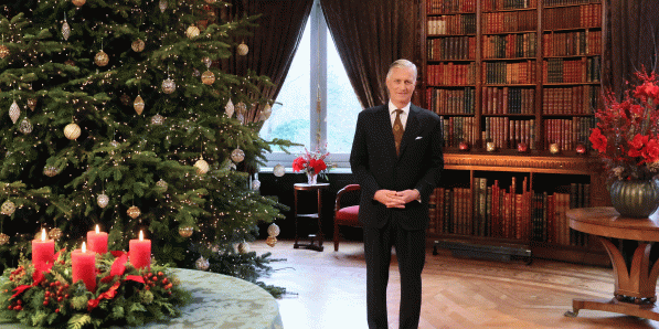 Koning Filip op 24 december.