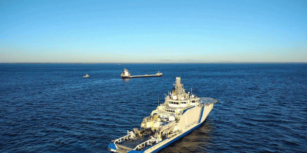 Beelden verspreid door de Finse kustwacht op 31 december.