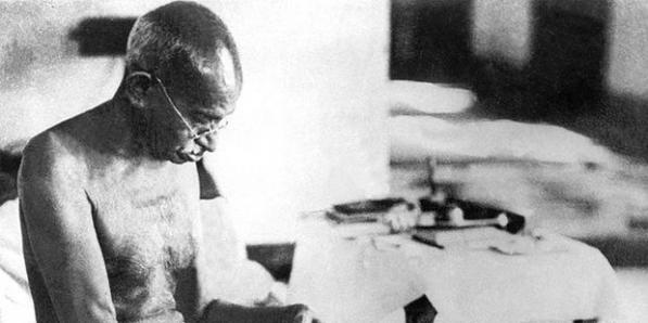 Foto van Mahatma Gandhi