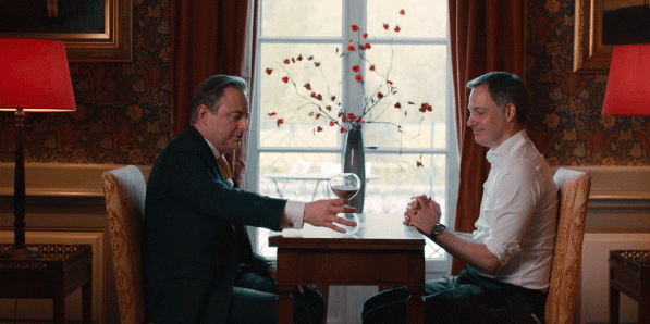 Bart De Wever (N-VA) en Alexander De Croo (Open VLD) in Het Conclaaf.