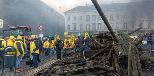 Manifestation agriculteurs Bruxelles