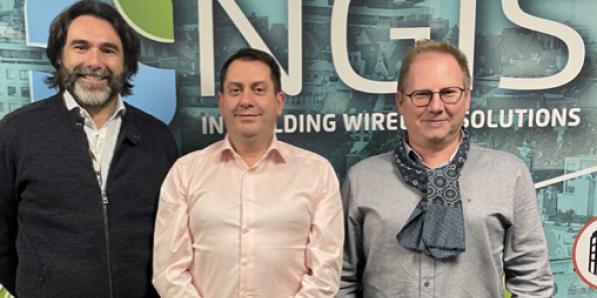 Bart Baestroey (managing director en co-founder NGIS), Gregory Guimaraes (CEO Telenco) en Serge Van den Brempt (co-founder NGIS).