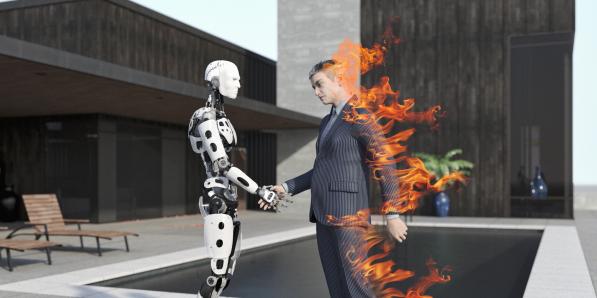 AI robot mens gevaar uitsterven