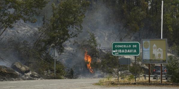 Incendie Galice Espagne le 13 juillet 2022