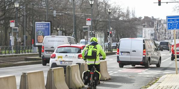 Vélo dans les rues de Bruxelles