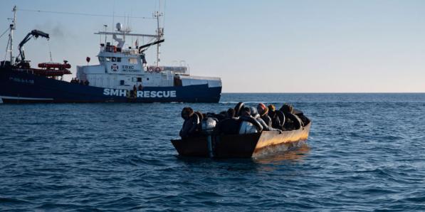 Bootvluchtelingen Lampedusa