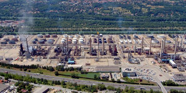 Vallée de la Chimie en France, près de Lyon