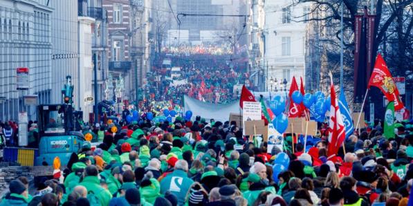 Manifestation Bruxelles pensions