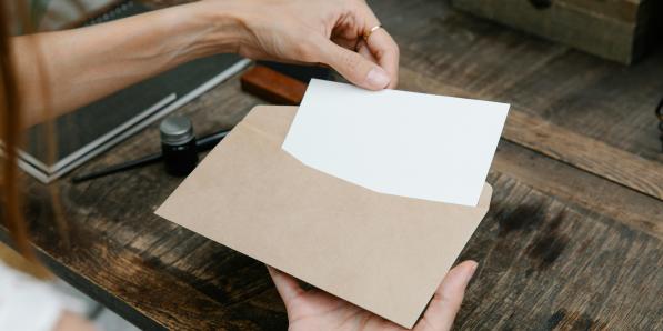 lettre enveloppe scellée