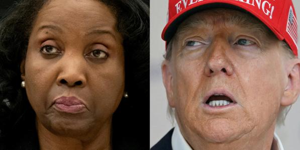 Lisa Cook et Donald Trump