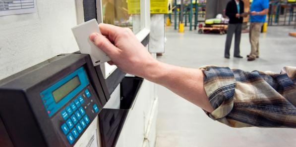 pointeuse pour l'enregistrement du temps de travail