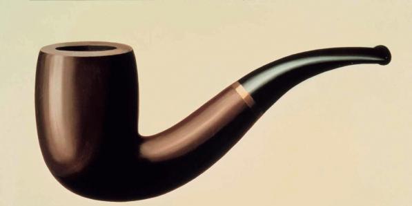Foto van schilderij La Trahison Des Images van René Magritte (1928)