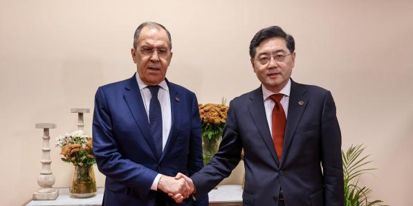 Sergueï Lavrov et Qin Gang