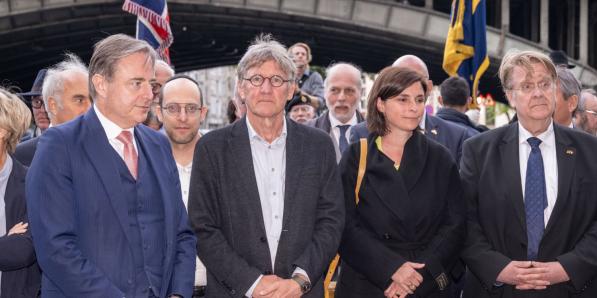 Bart De Wever, Patrick Janssens en Lien Van de Kelder.