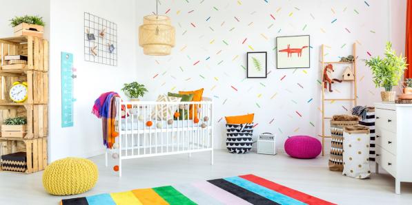 kleurrijke babykamers