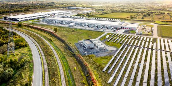 Datacenter van Google in Saint-Ghislain.