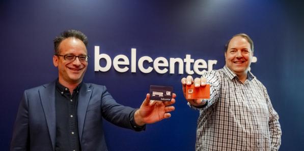 Nicolas Breuer (CEO) et Frédéric Boseret (CFO) présentent la carte SIM Belcenter