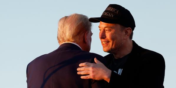 Donald Trump en Elon Musk