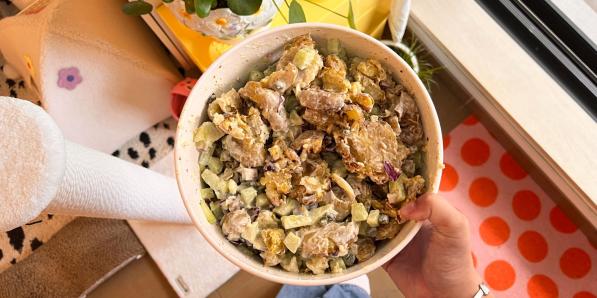 crispy aardappelsalade
