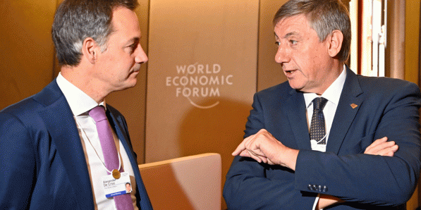 Alexander De Croo (Open VLD) en Jan Jambon (N-VA)