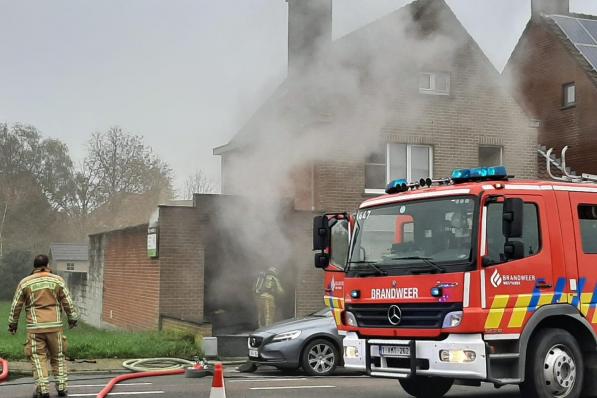 Door het snelle optreden van de brandweer kon erger worden voorkomen.©José Tyteca JT