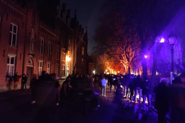 De drukte tijdens Wintergloed was een waarschuwing voor Stad Brugge.©MAAIKE TIJSSENS BELGA