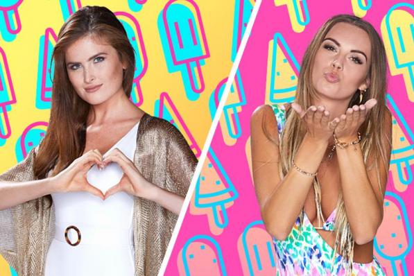 Josephine-Charlotte Lecluyse en Lisa Moerman schitterden in Love Island.© VIER