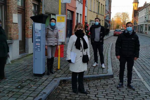 De actievoerders van CD&V Brugge binnenstad. (foto gf)