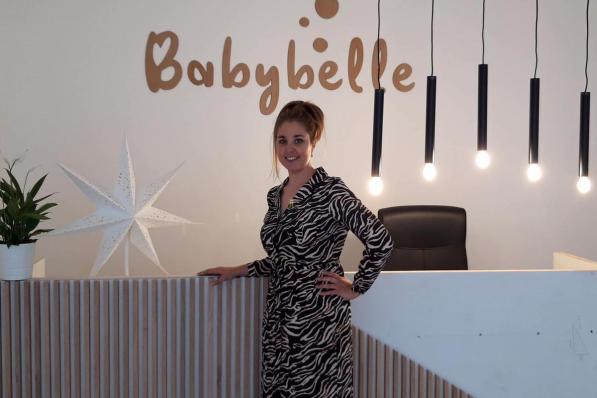 Emelie Vermoote in haar babywellness.© gf