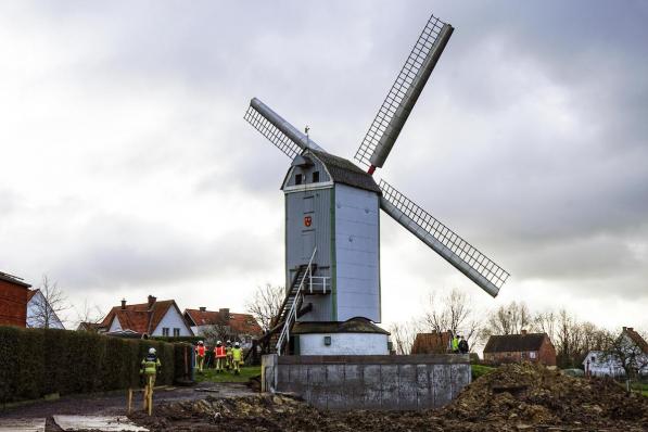 Gelukkig geen brandgevaar bij de molen.© CLL