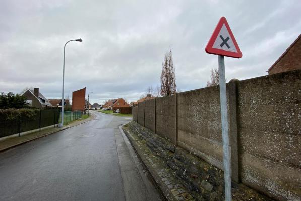 De verkeerssituatie in de Leiestraat.© PNW