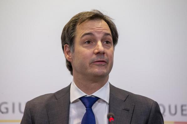 Eerste minister Alexander De Croo.©NICOLAS MAETERLINCK BELGA