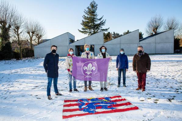 Je ziet Mathijs Goderis, Arnout Berghs, Mathieu Devos, Casper Berghs, Nele Verhaeghe en Dirk De fauw.© Davy Coghe