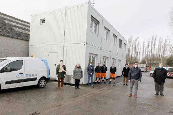 De technische dienst heeft voortaan haar uitvalsbasis bij de werkplaats in Eerengem.© Foto Coghe