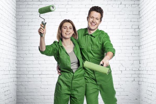 Charlotte en Thibault uit Bavikhove gaan een huis in Kortrijk renoveren.© VTM