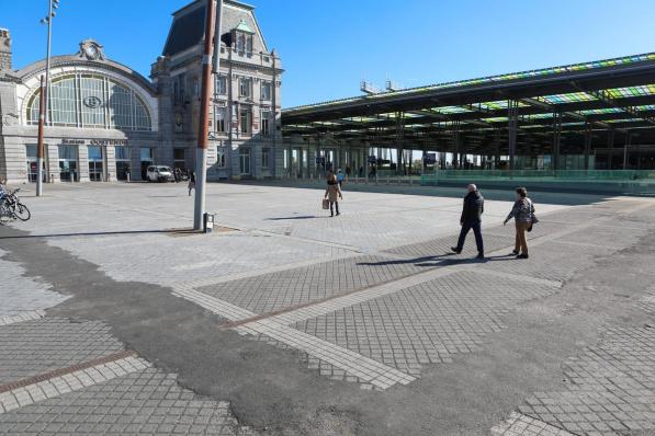 Begin september start de heraanleg van het Stationsplein.© Peter Maenhoudt