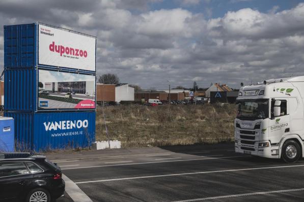 De nieuwe Duponzoo winkel komt langs de Ringlaan.© Olaf Verhaeghe